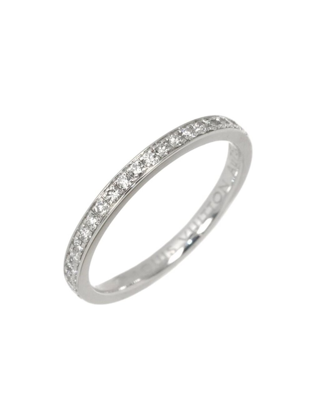 Louis Vuitton Alliance Eternity Full Diamond 50 Ring 18k White Gold